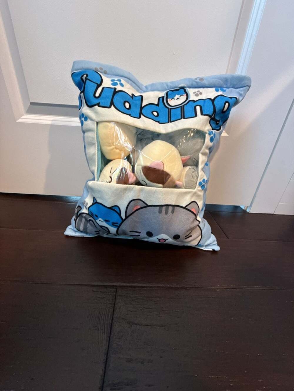 Cute Kitty Cat Snack Pillow Pudding Decorative Stuffed Animal Dolls for Bed C...
